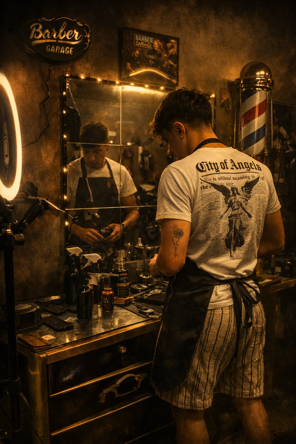 Matteo al lavoro – Barber Garage